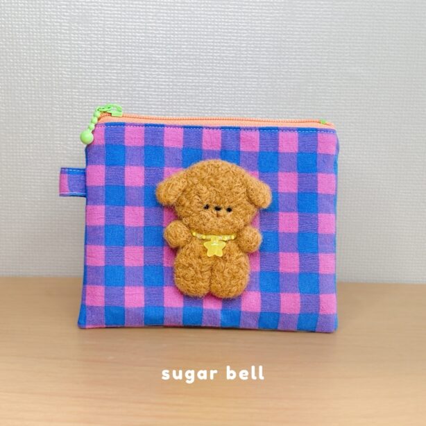 わんこのミニポーチ フラットタイプ